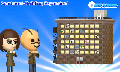 The first expansion to the Tomodachi Life flats