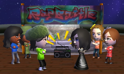 A tomodachi life rap battle