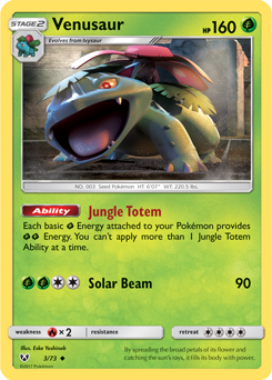 venusaur pokemon card