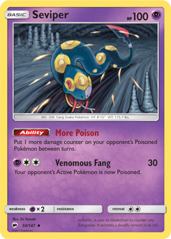 Seviper pokemon card